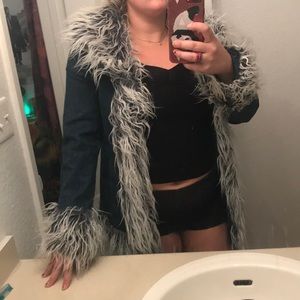 Super funky faux fur jacket